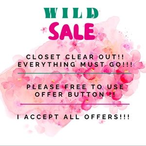 Closet Clear Out Sale !!!!